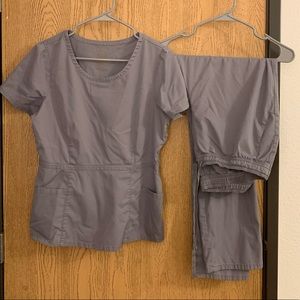 Jaanuu Gray Scrub Top and Pants